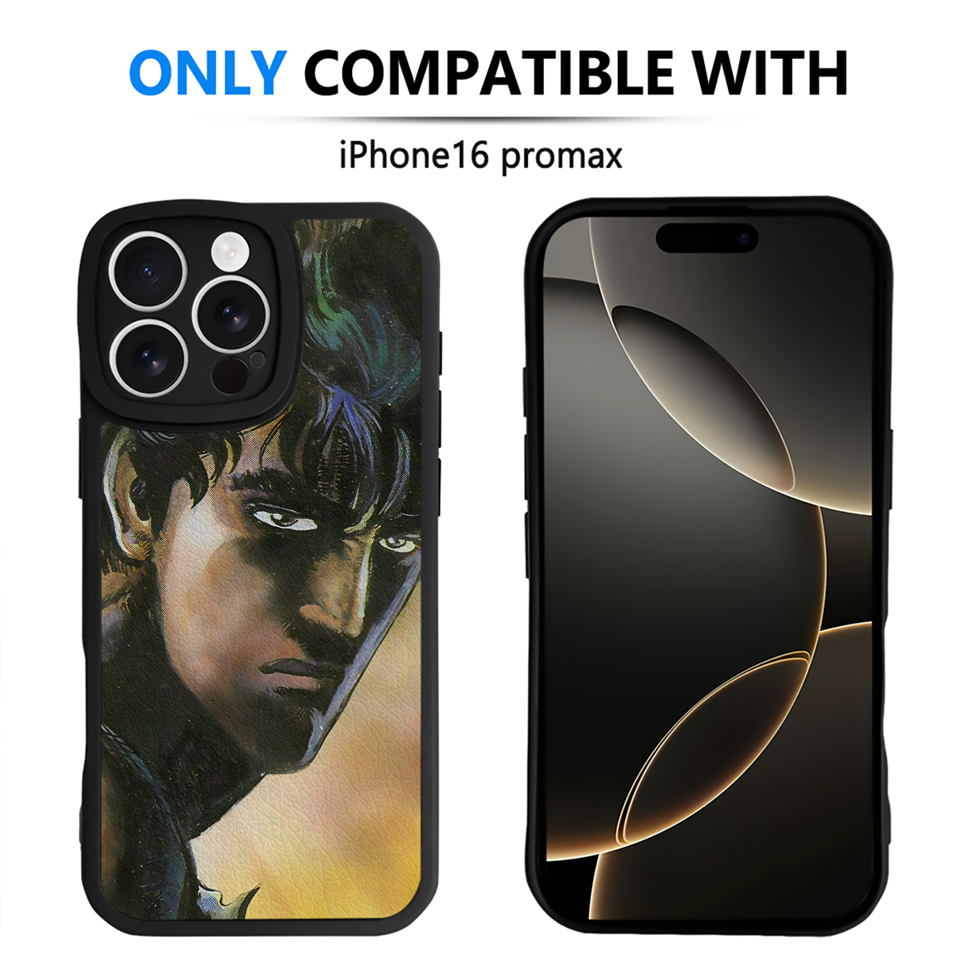 （画像用） 北斗の拳 Fist of the North Star 【iPhone 16シリーズ対応】シリコンスマホケース（レザー調） 材質：シリコン